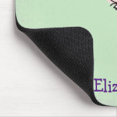 Niedlich Bunny Holding a Balloon Mousepad (Ecke)