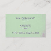 Niedlich Bunny Holding a Balloon Visitenkarte (Rückseite)