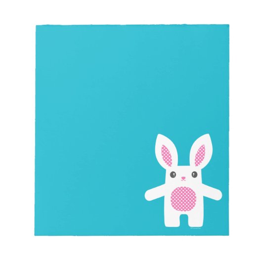 Niedlich Bunny Hug Notizblock (Vorderseite)