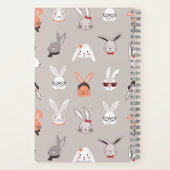 Niedlich Bunny Illustriert Bunnies Notizblock (Rückseite)