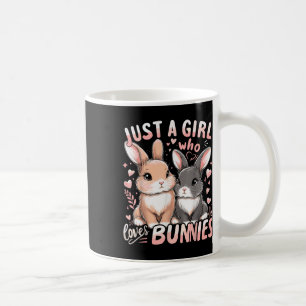 Niedlich Bunny Just A Girl Lieben Bunnies Rabbit Kaffeetasse