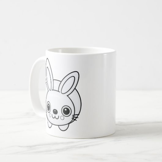 Niedlich Bunny Kaffeetasse (Vorderseite Links)