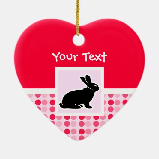 Niedlich Bunny Keramik Ornament (Hinten)