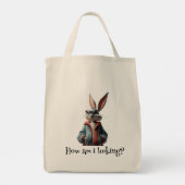 Niedlich Bunny Leinwände Tote Tasche (Rückseite)