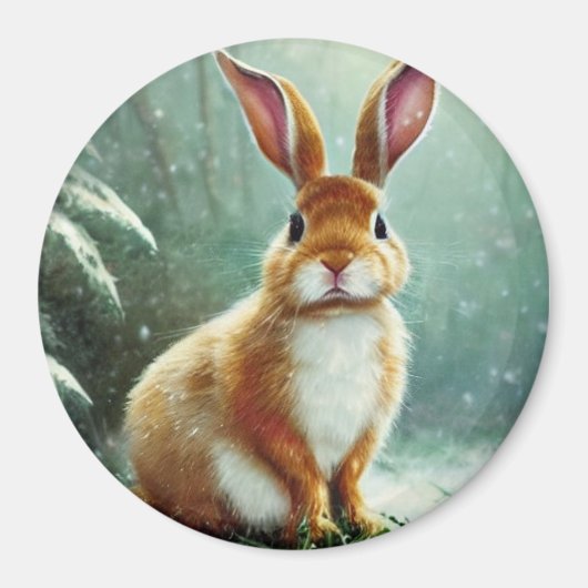 Niedlich Bunny Magnet (Vorne)