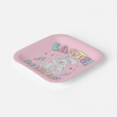 Niedlich Bunny Oaster Vibes Pastel Spring Party Pappteller (Gewinkelt)