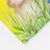 Niedlich Bunny Personalisiert Fleecedecke (Ecke)