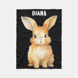 Niedlich Bunny Personalisiert Fleecedecke