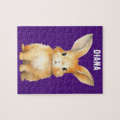 Niedlich Bunny Personalisiert Puzzle (Horizontal)