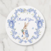 Niedlich Bunny Peter Rabbit Boy Babydusche Danke Geschenkanhänger (Vorderseite)