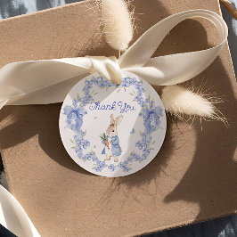Niedlich Bunny Peter Rabbit Boy Babydusche Danke Geschenkanhänger