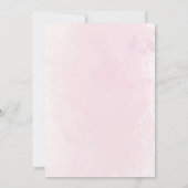 Niedlich Bunny Pink 1. Geburtstagsmädchen Einladung (Rückseite)