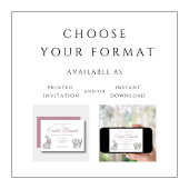 Niedlich Bunny Pink Osterfest Ei Jagd Einladung