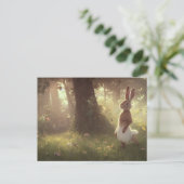 Niedlich Bunny Postcard Postkarte (Stehend Vorderseite)