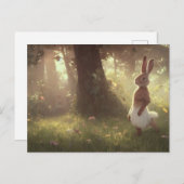 Niedlich Bunny Postcard Postkarte (Vorne/Hinten)