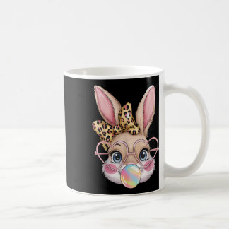 Niedlich Bunny Rabbit Face Leopard Bow Girls Happy Kaffeetasse
