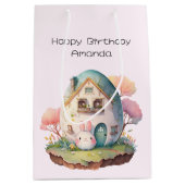 Niedlich Bunny Rabbit Japanisch Kawaii Stil Geburt Mittlere Geschenktüte (Vorderseite)