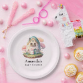 Niedlich Bunny Rabbit Japanisch Kawaii Stil Geburt Pappteller (Party)