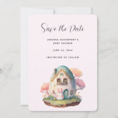Niedlich Bunny Rabbit Japanischer Kawaii Stil Save The Date (Vorderseite)