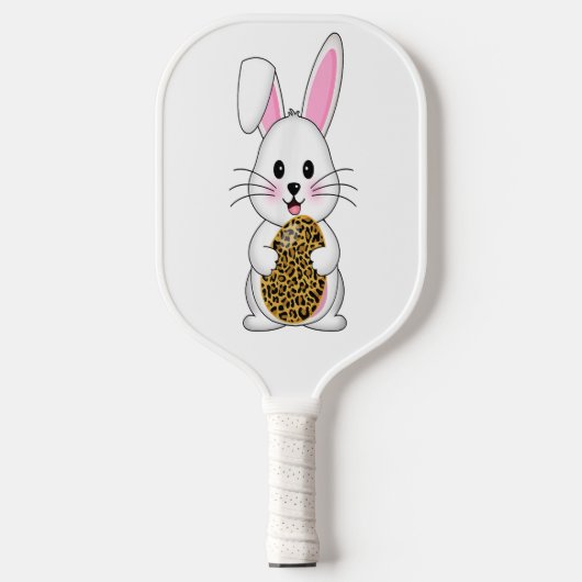 Niedlich Bunny Rabbit Padde Pickleball | Niedlich  Pickleball Schläger (Vorderseite)