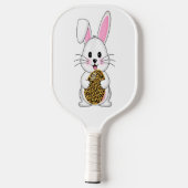 Niedlich Bunny Rabbit Padde Pickleball | Niedlich Schläger (Rückseite)