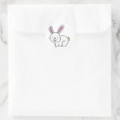NIEDLICH BUNNY RABBIT RUNDER AUFKLEBER (Tasche)