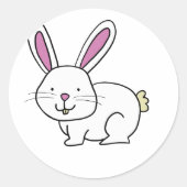 NIEDLICH BUNNY RABBIT RUNDER AUFKLEBER (Vorderseite)