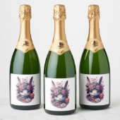 Niedlich Bunny Schaumweinetikett (Flaschen)
