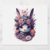 Niedlich Bunny Schaumweinetikett (Einzelnes Label)