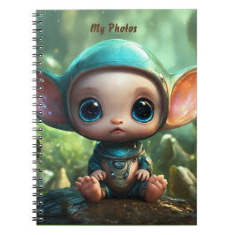 Niedlich Bunny Spiral Foto Notebook Notizblock