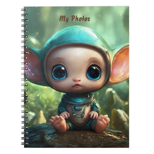 Niedlich Bunny Spiral Foto Notebook Notizblock (Vorderseite)