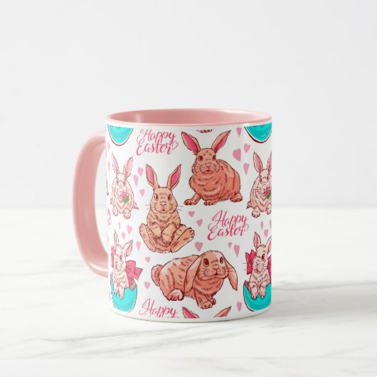 Niedlich Bunny Tasse (Vorderseite Links)