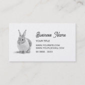 Niedlich Bunny Visitenkarte (Vorderseite)