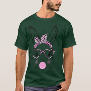 Niedlich Bunny Wear Bandana Herz Brille Bubblegum T-Shirt