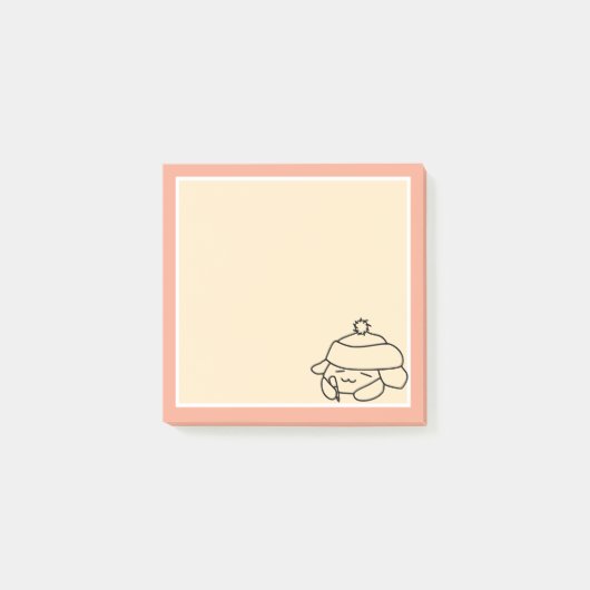 Niedlich Bunny Writer Post-it Klebezettel (Vorderseite)