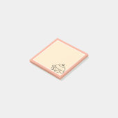 Niedlich Bunny Writer Post-it Klebezettel (angewinkelt)