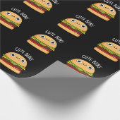 Niedlich Buns Funny Burger Puck Dark BG Geschenkpapier (Ecke)