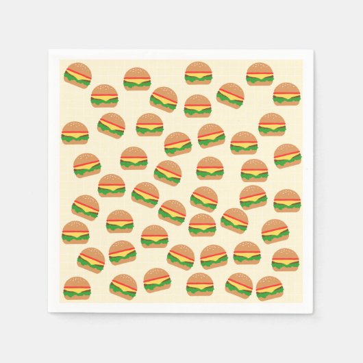 Niedlich Burgers Paper Napkins Serviette (Vorderseite)