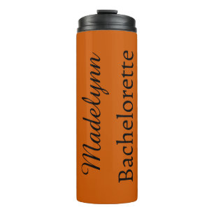 Niedlich Burnt Orange Personalisiert Bridesmaid Th Thermosbecher