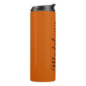 Niedlich Burnt Orange Personalisiert Bridesmaid Th Thermosbecher (Nach links gedreht)