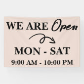 Niedlich Business Shop Store Restaurant Wir haben  Banner (Horizontal)