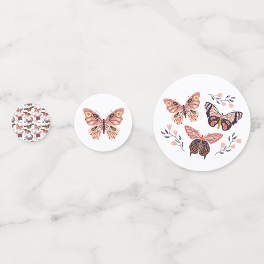 Niedlich Butterfly Confetti Konfetti (Vorderseiten)