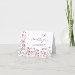 Niedlich Butterfly Garden Baby Dusche Danke