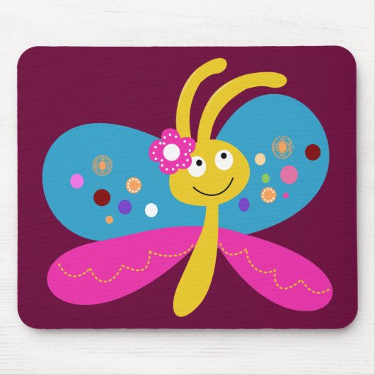 Niedlich Butterfly Mousepad (Vorne)