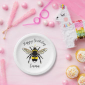 Niedlich Buzzy BEE Wildlife - Happy Birthday - Par Pappteller (Party)