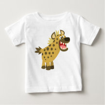 Niedlich Cackling Cartoon Hyena Baby T - Shirt