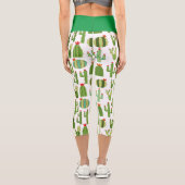 Niedlich Cacti Capri Leggings (Rückseite)