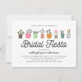 Niedlich Cactus Bridal Fiesta Brautparty Einladung (Vorderseite)