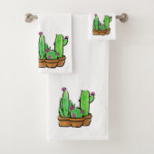Niedlich Cactus cacti succuli Badhandtuch Set (Insitu)