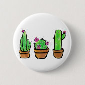 Niedlich Cactus cacti succuli Button (Vorderseite)